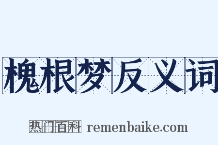 槐根梦反义词是什么意思的图片